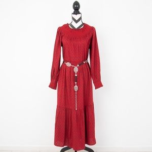 NWOT Universal Thread Women's Balloon Long Sleeve Tiered Dress Size M